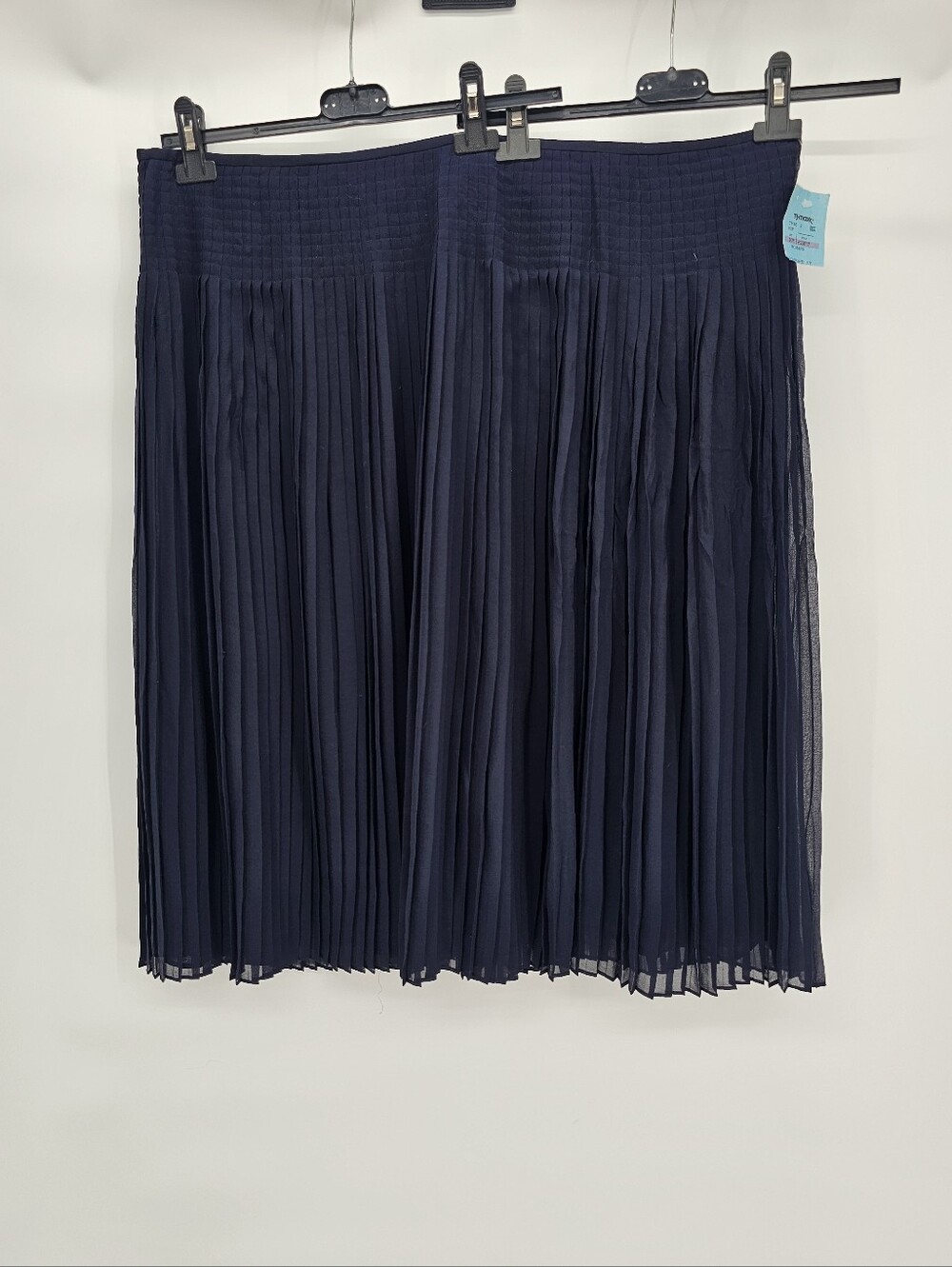 Ralph Lauren Navy Pleated Skirt Size 22 NEW